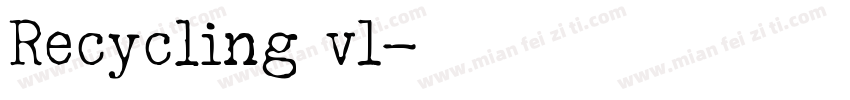 Recycling v1字体转换